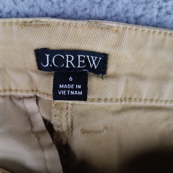 J. Crew Capeside Chino Shorts Women's 6 Pleated Preppy Khaki 5" Stretch Tan - Picture 9 of 11